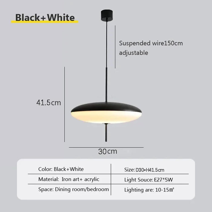 Modern Pendant Light – Flying Saucer Design with LED Illumination - Samanta Factory