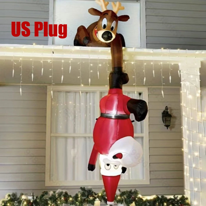 8FT Inflatable Christmas Santa – Outdoor Blow-Up with LED Lights