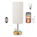 Bedside Table Lamp – Dimmable Lighting with USB-A & USB-C Charging Ports - Samanta Factory