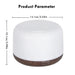 Aroma Diffuser – Compact Wood Grain Design with 7-Color Night Light - Samanta Factory