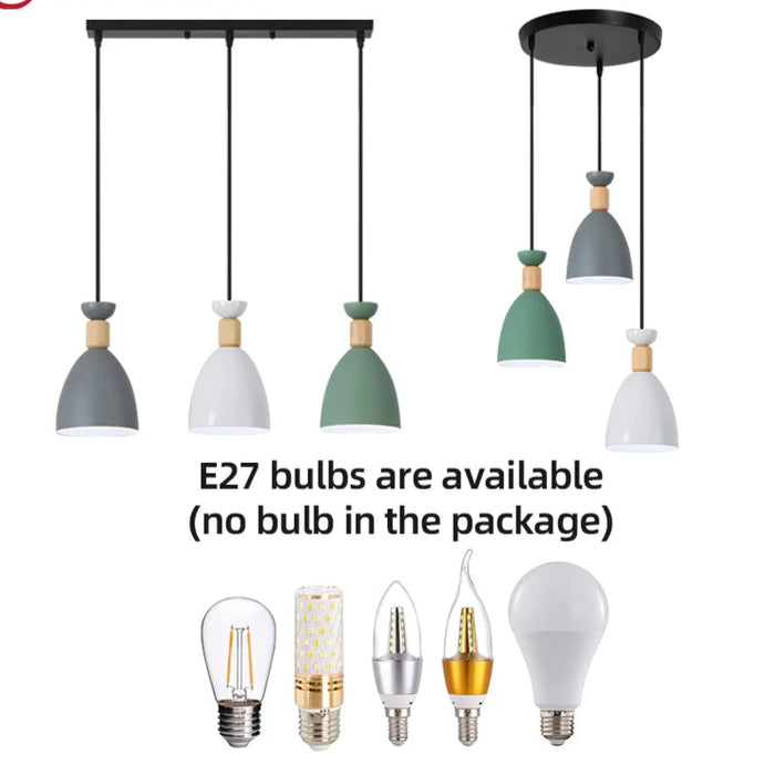 Modern Pendant Light – Triple Head Design with E27 Base for Stylish Interiors - Samanta Factory
