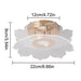 Crystal Pendant Light – Modern Loft Hanging Lamp with Iron & Glass Design - Samanta Factory