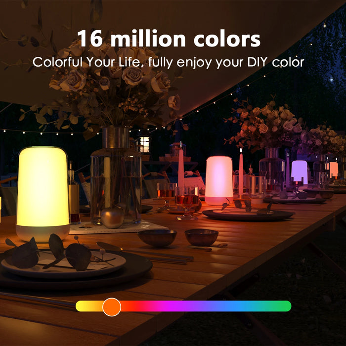 Smart RGB Night Light Lamp – Touch Control with App - Samanta Factory