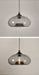 Modern Glass Pendant Light – Elegant LED Ceiling Fixture with Iron Finish - Samanta Factory