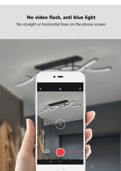 LED Ceiling Light – Simple Line Design for Modern Kitchens, Bedrooms, and Dining Areas