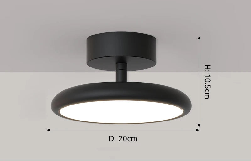 Modern Surface-Mounted Ceiling Light – Remote-Controlled LED Fixture for Bedrooms and Living