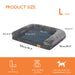 Orthopedic Dog Sofa Bed – Extra-Thick Foam Base with Washable Plush Cover & Bolster Support - Samanta Factory
