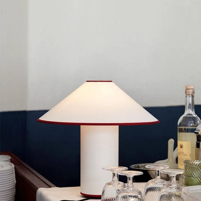 COLETTE Table Lamp – Japanese Wabi-Sabi White Mushroom Design