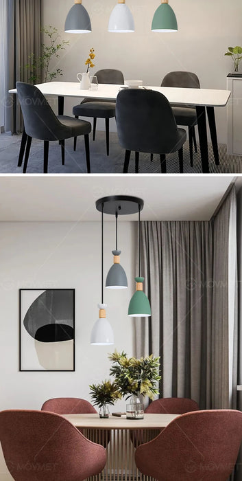 Modern Pendant Light – Triple Head Design with E27 Base for Stylish Interiors - Samanta Factory