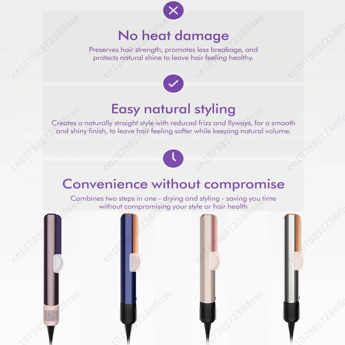 2-in-1 Hair Straightener & Dryer – Dual-Function Styling with Negative Ion Technology - Samanta Factory