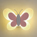Butterfly Wall Light – LED Acrylic Lamp for Kids Room in Blue, Pink, or White