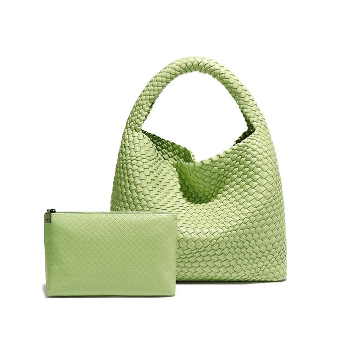 Stylish Split Leather Bucket Shoulder Bag – Versatile Women’s Handbag for Work & Casual Outings - Samanta Factory