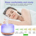 Aroma Diffuser – Compact Wood Grain Design with 7-Color Night Light - Samanta Factory