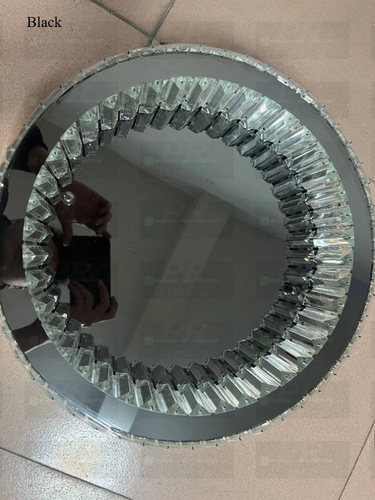 Modern Crystal Chandelier – Remote-Controlled LED Pendant Light for Living & Dining Rooms