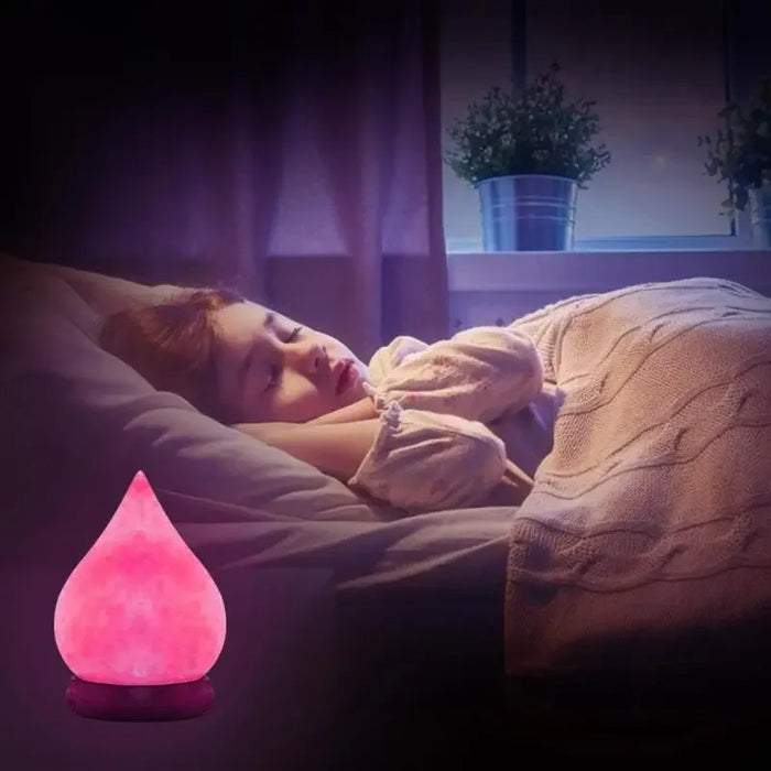 Himalayan Salt Lamp – Color-Changing LED with USB & Natural Air Purification - Samanta Factory