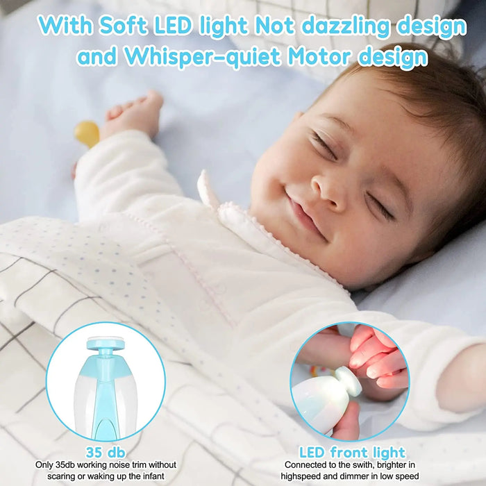 Electric Baby Nail Trimmer – Safe & Gentle Nail Clipper for Newborns and Toddlers - Samanta Factory