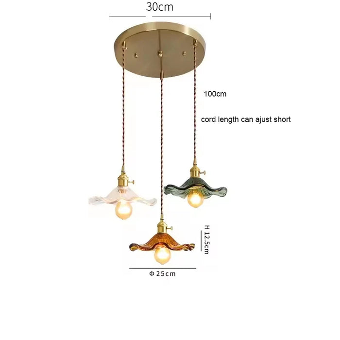 Art Deco Copper Pendant Light – Elegant Ceiling Lamp for Modern Interiors - Samanta Factory