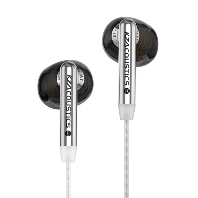 KZ Duet Wired Earphones – Quad-Core Dual Driver with LHDC HD Sound - Samanta Factory