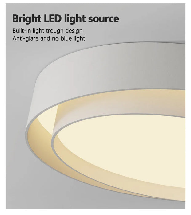Modern LED Ceiling Light – Dimmable Remote-Control Fixture for Home & Office