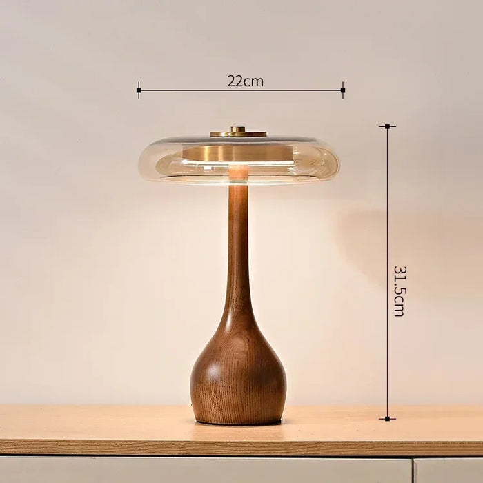 French Retro Floor Lamp – Luxury LED Table & Bedside Lighting with Clear Glass Shade