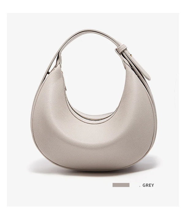 Chic Half-Moon Leather Handbag – Stylish Crossbody Bag for Women, Ideal Gift for Loved Ones - Samanta Factory