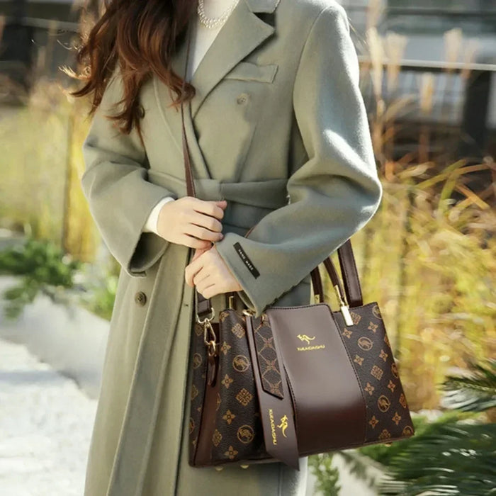 High-Quality PU Leather Handbag for Women – Animal Print Casual Tote, Versatile Fashion Bag - Samanta Factory