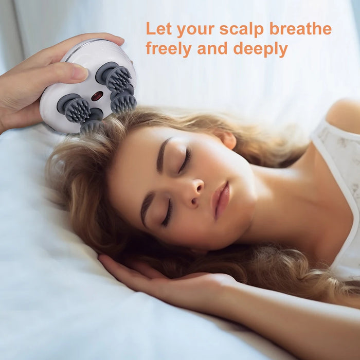 Electric Head Massager – 3D Kneading with 3 Modes for Stress Relief & Scalp Care - Samanta Factory