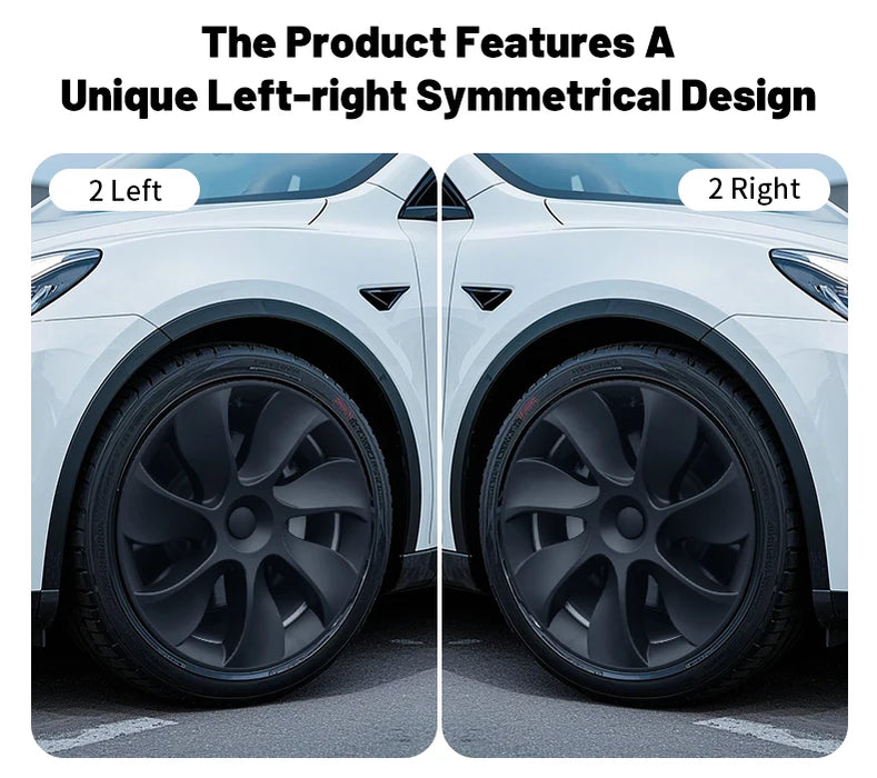4PCS 19 Inch Cyclone Style Wheel Covers for Tesla Model Y (2020-2024) Right & Left Automobile Accessories Hubcaps Replacement - Samanta Factory