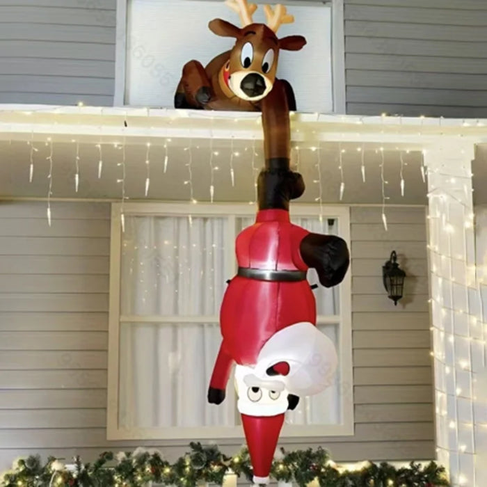 8FT Inflatable Christmas Santa – Outdoor Blow-Up with LED Lights