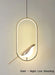 Bird Pendant Light – Modern Gold & Silver Hanging Lamp with Rotatable Magpie Design - Samanta Factory