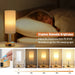 Bedside Table Lamp – Dimmable Lighting with USB-A & USB-C Charging Ports - Samanta Factory