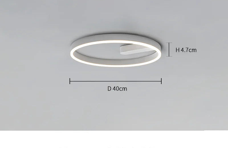 LED Ceiling Light – Modern Surface-Mounted Design with Dimmable Remote Control