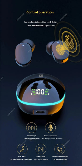 Bluetooth Earbuds – Waterproof Noise-Cancelling Wireless Headphones with Touch Control & Fast Charging - Samanta Factory