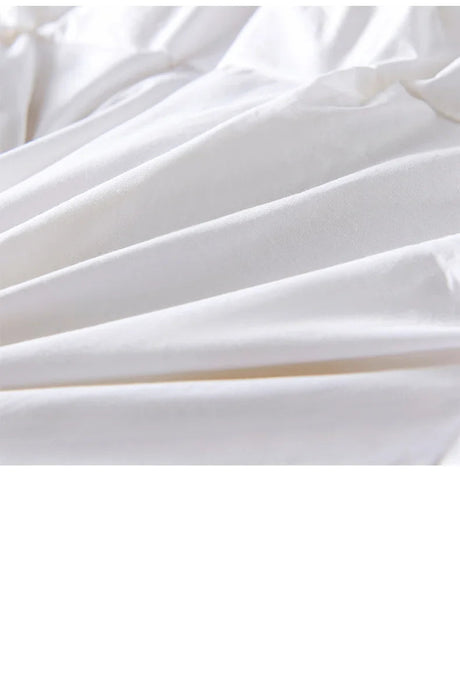 Goose Down Quilted Comforter – 100% Cotton All-Season Duvet, Breathable & Lightweight - Samanta Factory