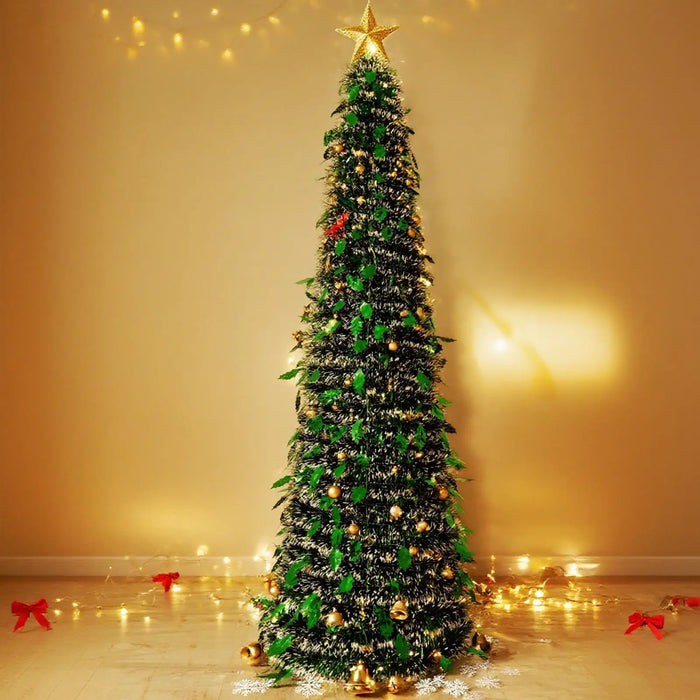 Artificial Christmas Tree – Foldable Gradient Design with Non-Slip Base