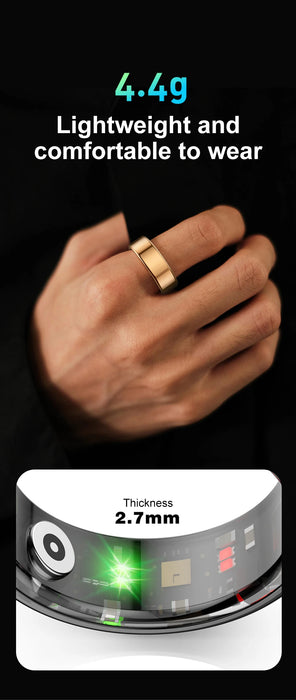 Smart Fitness Ring – Health Tracking with Sleep, Heart Rate & Gesture Control - Samanta Factory