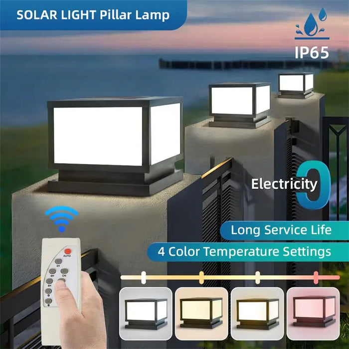 Solar LED Wall Light – Waterproof 4-Color Emergency Outdoor Lamp