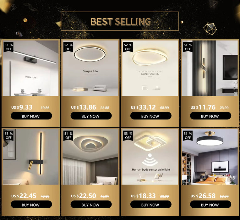 Luxury LED Ceiling Light – Modern Surface-Mounted Fixture for Living Spaces