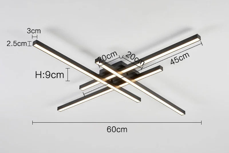 Ceiling Light – Modern Nordic Iron & Acrylic Design with LED Illumination