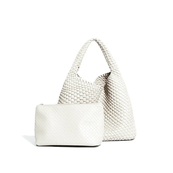 Stylish Split Leather Bucket Shoulder Bag – Versatile Women’s Handbag for Work & Casual Outings - Samanta Factory