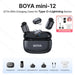 BOYA Mini Wireless Microphone – 2.4GHz Lavalier Mic with Charging Case for iPhone & Android - Samanta Factory