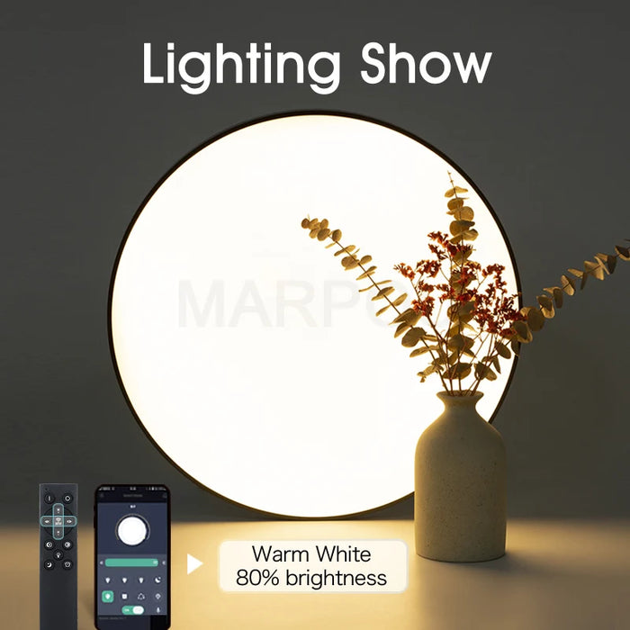 Smart LED Ceiling Light – APP & Remote Controlled Dimmable Modern Lamp
