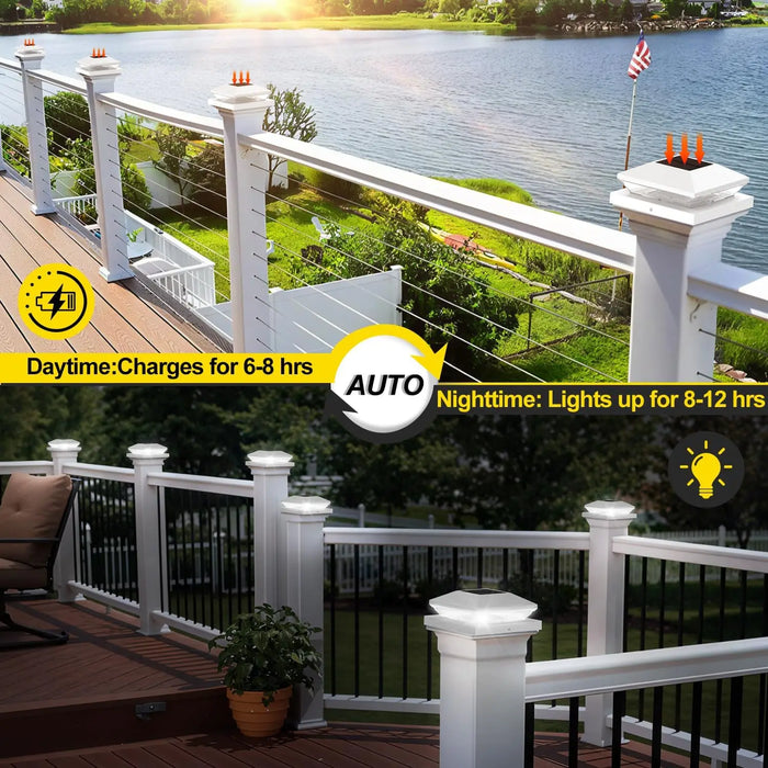 Solar Post Light – Bright LED Garden & Fence Lamp