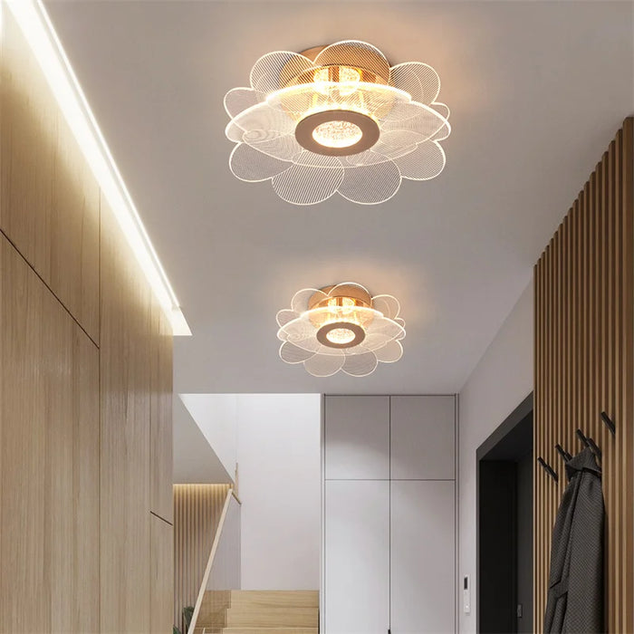 Crystal Pendant Light – Modern Loft Hanging Lamp with Iron & Glass Design - Samanta Factory
