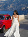 A-line Strap Long Dress – Square Neck & Backless Design - Samanta Factory