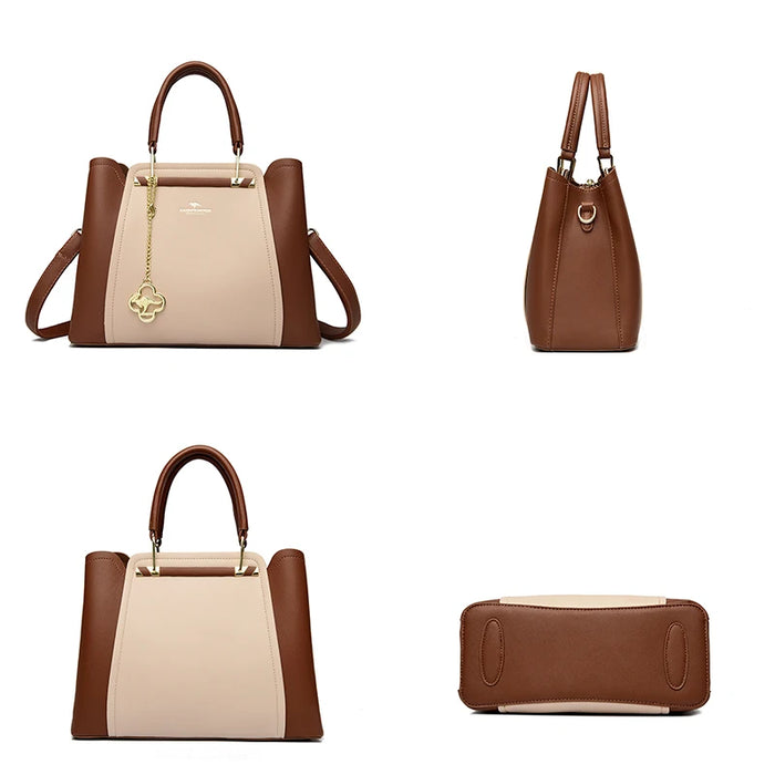 Designer Inspired PU Leather Shoulder Bag – Luxury Casual Tote for Women - Samanta Factory