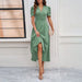 Junior Y2K Midi Dress – Puff Sleeves & Slim A-Line Silhouette - Samanta Factory