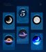 Galaxy Projector Night Light – 7-in-1 Aurora, Moon & Star Light with White Noise & Bluetooth Speaker - Samanta Factory