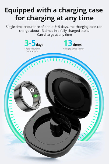Smart Fitness Ring – Health Tracking with Sleep, Heart Rate & Gesture Control - Samanta Factory