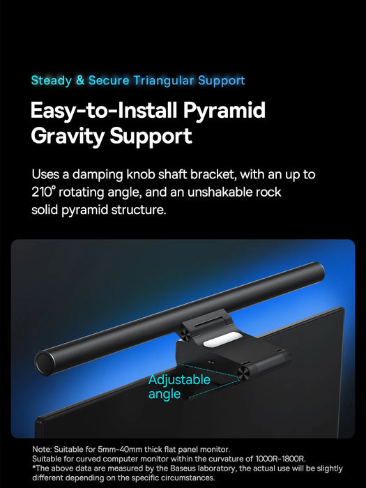 LED Screen Light Bar – Asymmetric Eye-Care Desk Lamp